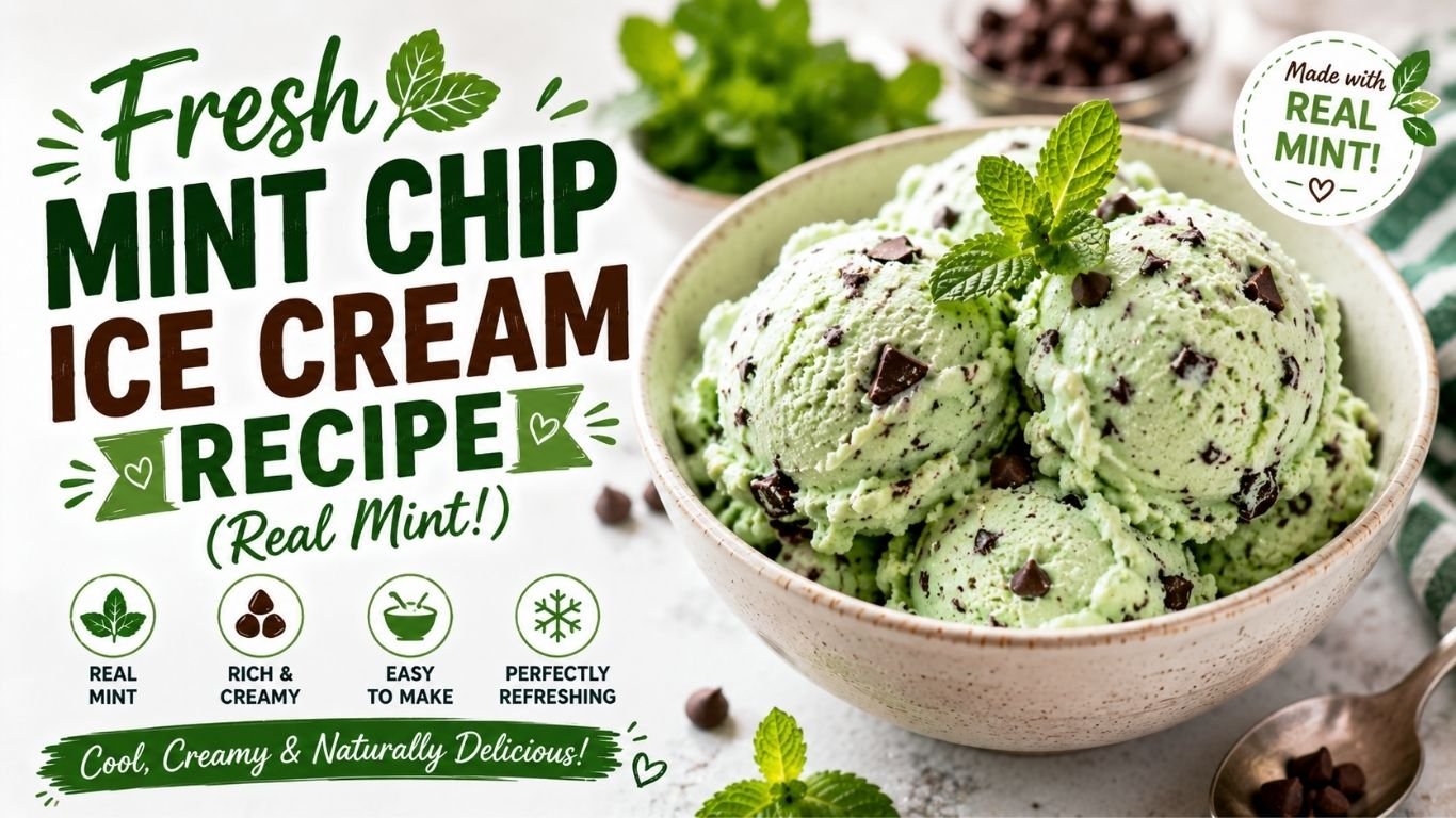 Fresh Mint Chip Ice Cream